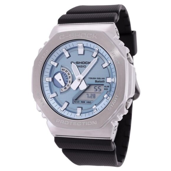NWT Authentic Casio G-Shock Alarm Analog-Digital Blue Dial Watch - Picture 1 of 3